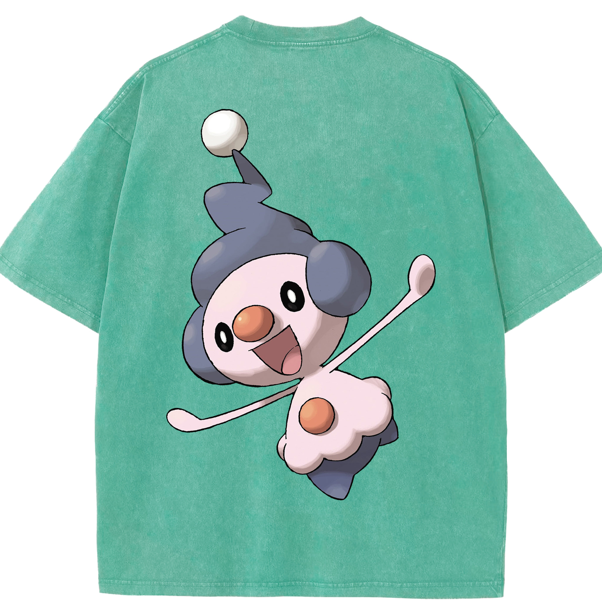 （画像用） ポケットモンスター Pokémon 綿100% ヴィンテージ風 半袖Tシャツ（背面プリント）